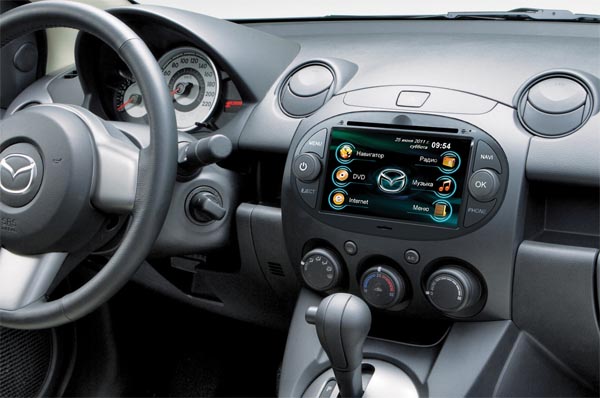 Штатная магнитола Dvd Gps Roadrover  Mazda 2  Украина